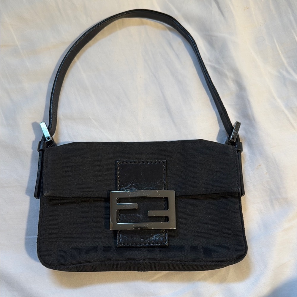 Fendi Zucca Mini Baguette Bag